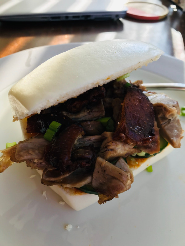 Duck Bahn Mi with Cracklins