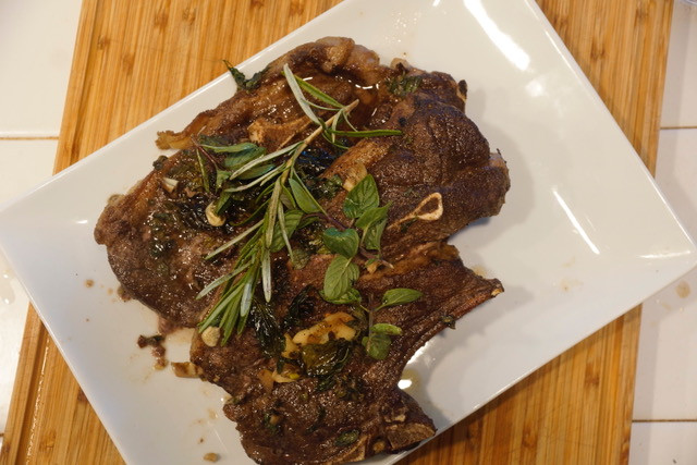 Pan Roasted Lamb Shoulder Chops