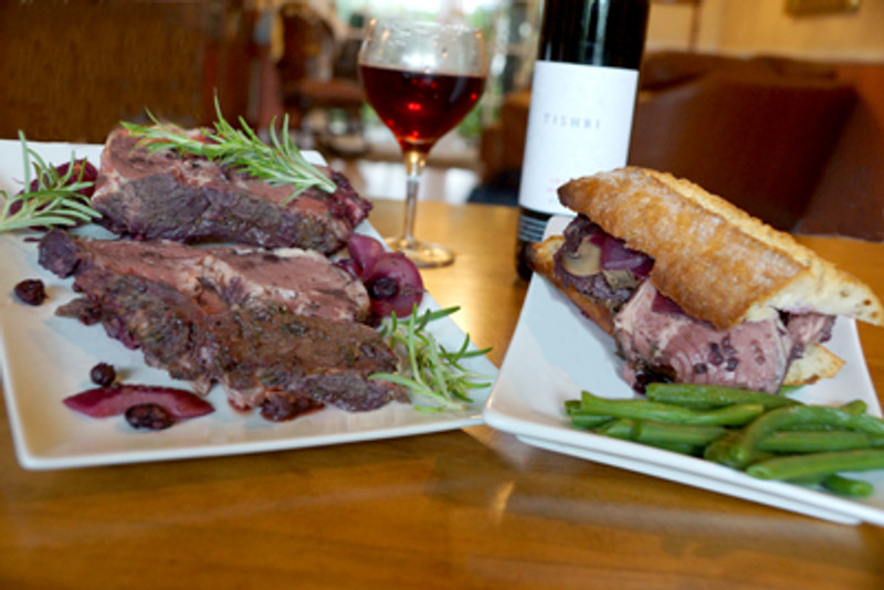 Slow Roasted Top of Rib Roast with Three Berry Glaze