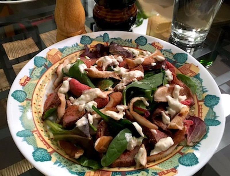 Steak Salad with Horseradish Dressing