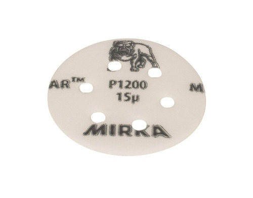 Mirka FM-634-1200 - Microstar 3" 6-Hole Film Backed Vacuum Grip Disc 1200 Grit