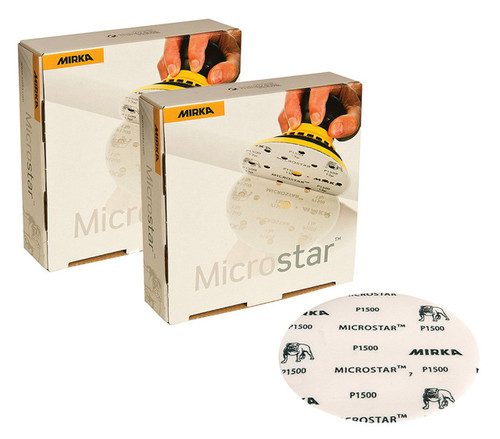 Mirka FM-612-1200 - Microstar 5" Film-Backed Grip Disc 1200 Grit