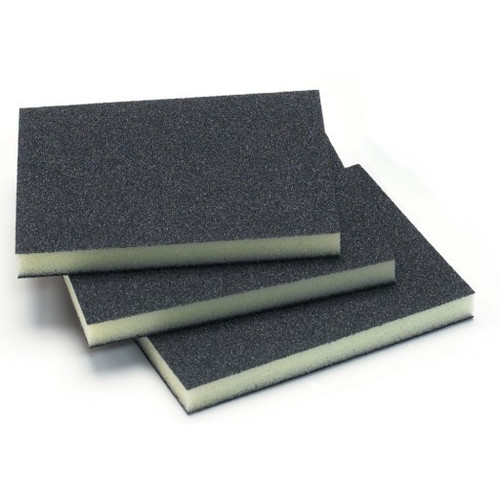 Mirka 1350-180 - 3.75" x 4.75" x 0.5" Double Sided Abrasive Sponge 180 Grit