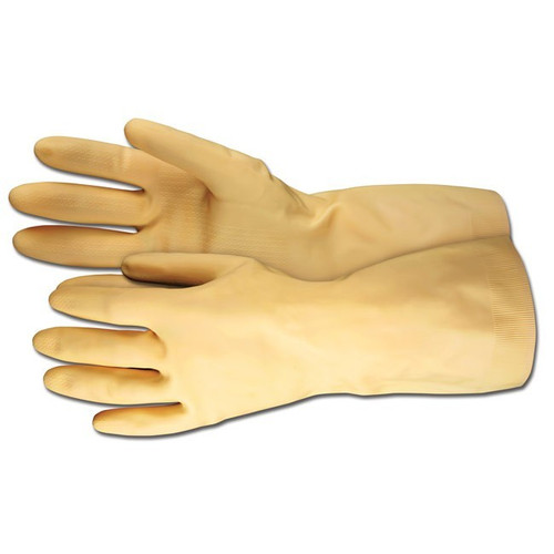 liberty glove 2880sls Amber Latex Canners Glove Straight Cuff, Size Small (12 Pair)