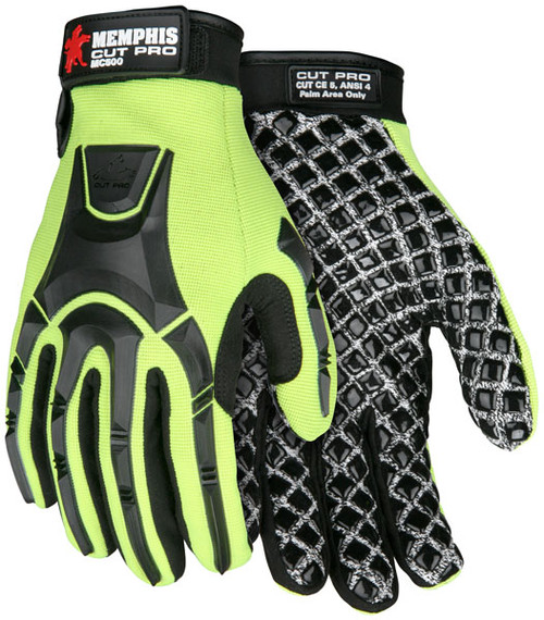 Memphis MC500 Cut Pro Gloves 10 Gauge HPPE/Synthetic Nylon, Size Large (1 Pair)