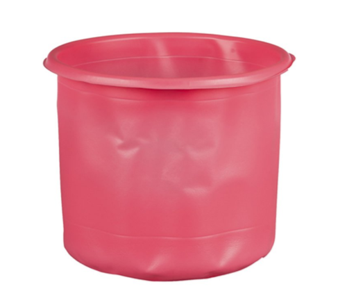 2 Gallon Pink Plastic Pail with Metal Handle