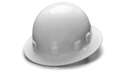 Pyramex HPS24110 White Full Brim Style 4-Point Ratchet Hard Hat (1 Each)