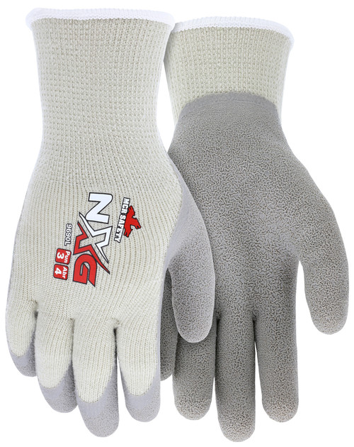 MCR Safety 9690XL, FlexTherm®, 10 Gauge gray shell, latex palm & fingers, XL (12pr)