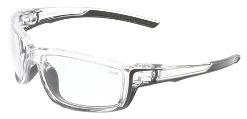 MCR Safety Swagger® SR410 Clear Frame, Clear Lens w/ Gray TPR (12 pr)