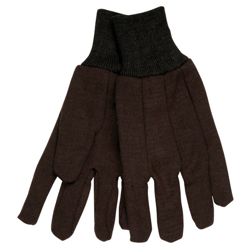 Memphis 7100 Men's Brown Jersey Work Gloves, Size Large