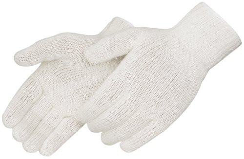 Liberty Glove 4517C Natural White 100% Cotton Knit Gloves , Size Small (12 Pair)