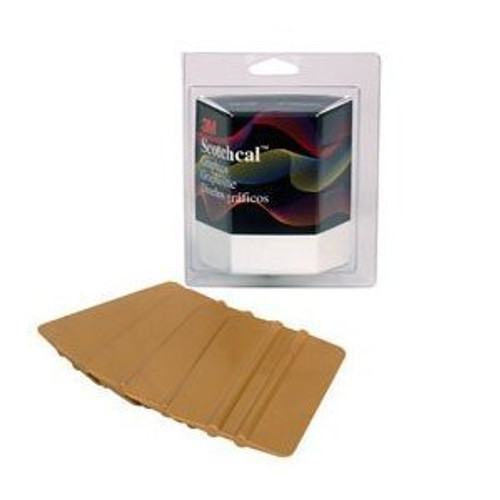3M 71602 Scotchcal Graphics Application Decal Spreader Squeegees Gold (5 Pack)