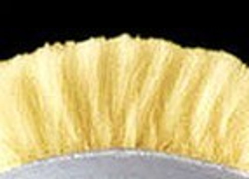 Lake Country 41-355A Yellow Twisted Wool/Acrylic Polishing Pad 7 1/2 x 1 1/2 Hook & Loop (36 Pack)