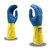 Cordova Safety 4308S Blue Neoprene on Yellow Latex Flock Lined Glove, Size 8 (12 Pair)