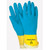 Memphis 5406XS Blue Neoprene on Yellow Latex Flock Lined Glove, Size 6 (12 Pair)