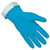 Memphis 5299B Blue Flock-Lined Latex Glove, Size 10 - 10 1/2 (12 Pair)