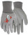 MCR Safety 9666M, 13 Gauge Gray Nylon Shell, Gray PU Palm & Fingers, M (12pr)