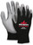 MCR Safety 96695XS, Latex Free 15- Gauge Black Nylon Shell, Gray PU Palm & Fingers, XS (12pr)