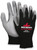 MCR Safety 96695L, Latex Free 15- Gauge Black Nylon Shell, Gray PU Palm & Fingers, L (12pr)