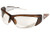 Memphis FF220 Forceflex Safety Glasses Brn w/ Wht Rubber and Clr Lens (12 Pair)