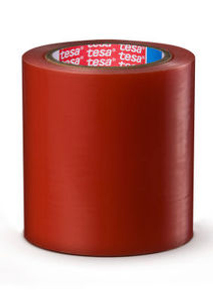 Tesa 4848 Adhesive Surface Protection Film, 5"x109 Yds., Red18 (30 Rolls)