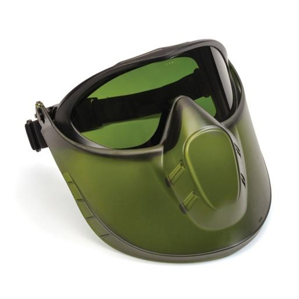 Pyramex GG504TSHIELDIR3 Capstone Goggle Goggles, Frame: Direct/Indirect, Lens: 3.0 IR  Filter Lens with Green Tinted Faceshield Attachment (1 Pair)