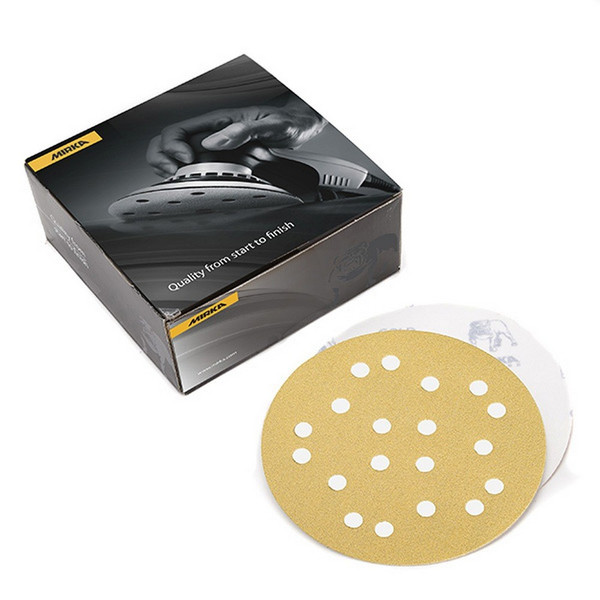 Mirka 23-648-120 - Bulldog Gold 9" 27 Hole Grip Vacuum Disc 120 Grit