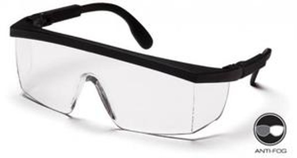 Pyramex Integra SB410S Safety Glasses Black Frame w/ Clear Lens (1 Each)