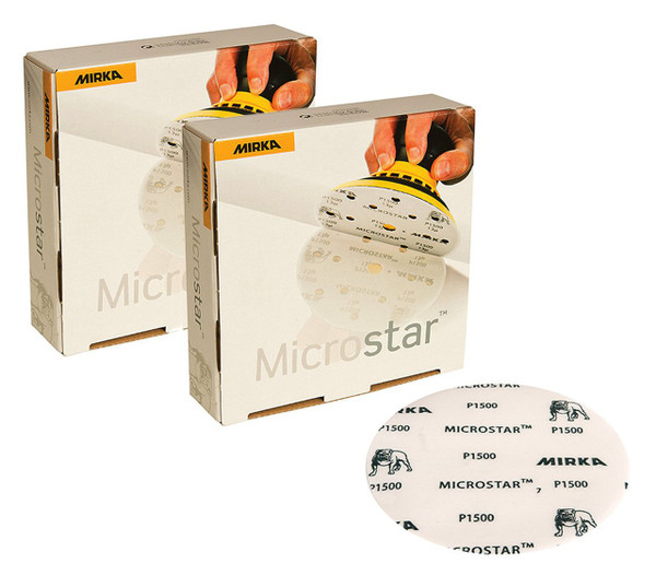 Mirka FM-612-1500 - Microstar 5" Film-Backed Grip Disc 1500 Grit