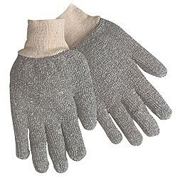 Major Glove 50-12002G Knit Wrist Terrycloth Glove, Regular Weight 22 oz. Gray, Size Large (12 Pair)