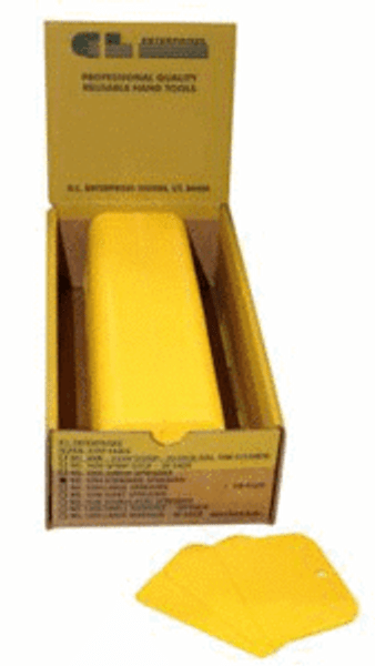 GL Enterprises 1204 Plastic Autobody/Bondo Spreader 3" x 4" (100 Per Case)