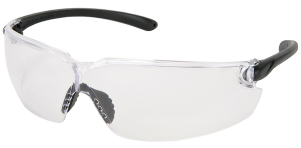 Crews BL010 BlackKat Safety Glasses Clear Uncoated Lens