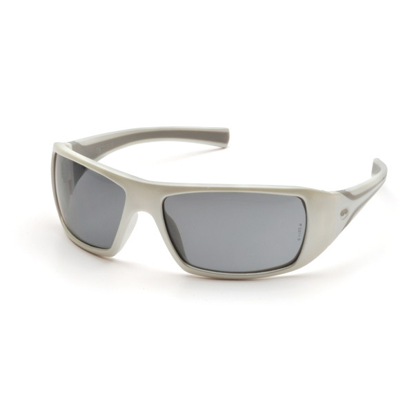 Pyramex SW5620D Goliath Safety Glasses, Frame: White, Lens: Gray (1 Pair)