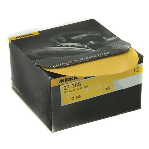 Mirka 23-388-220 Gold 5" PSA Autobox Discs 220 Grit (100/Bx)