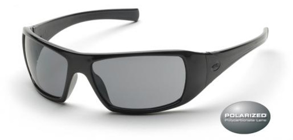 Pyramex SB5621D Goliath Safety Glasses, Frame: Black, Lens: Gray Polarized (12 Pair)