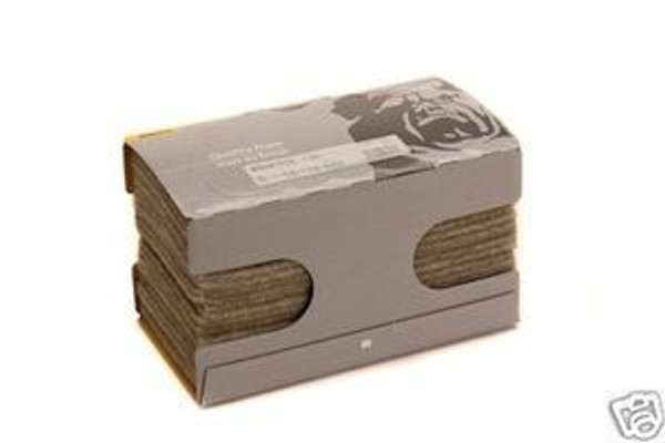 Mirka MirlonTotal 18-118-449, 4-1/2" x 9" Fine (Gold) Scuff Pad, 2500 grit (25 Per Box)