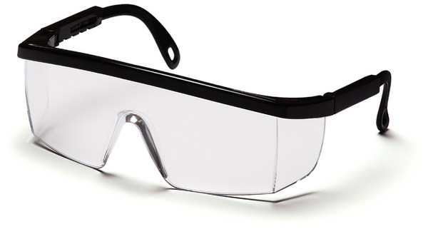 Pyramex SB410S Integra Safety Glasses, Frame: Black, Lens: Clear (12 Pair)