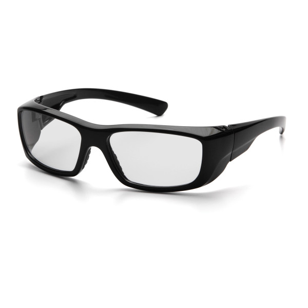 Pyramex SB7910D20 Emerge Safety Glasses, Frame: Black, Lens: Clear +2.0 (12 Pair)