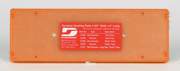 Dynabrade 57454 - 2-3/4" (70 mm) W x 8" (203 mm) L Non-Vacuum Dynaline Disc Pad