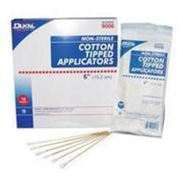 DUK9006 6" Cotton Q Tipped Applicators (1000 Per Box)