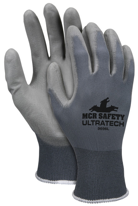 MCR Safety 1400XL Leather Gloves, Gray, XL, PR