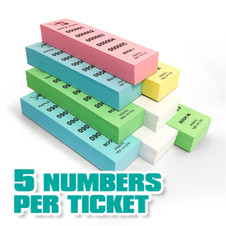 Vertical Strip Raffle Tickets
