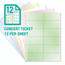 A4 Concert Ticket