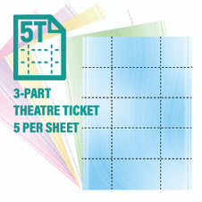A4 3-part THEATRE Tickets