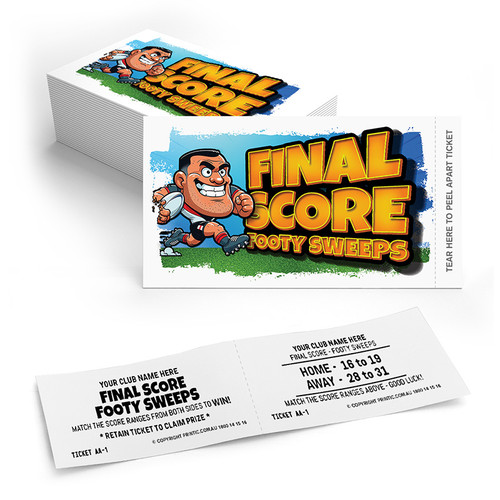 Final Score! Footy Sweeps Tickets (Rugby League/NRL)