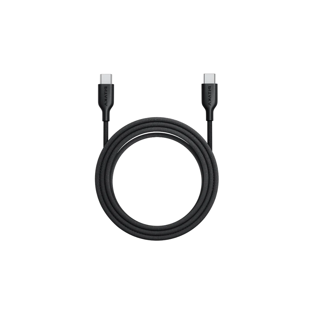 Pitaka Flex Braided USB C to USB C Cable 3ft/1m (Black)