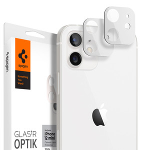 Spigen Glas.tR Optik Lens Tempered Glass iPhone 12 Mini - White