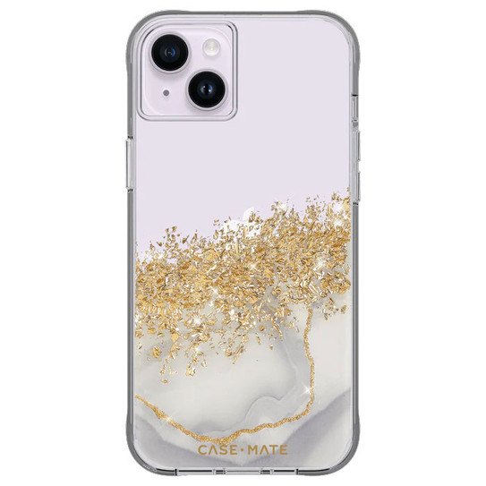 Case-Mate Karat Marble Case iPhone 14 Plus - White Marble