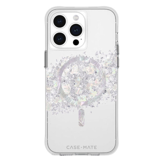 Case-Mate Karat MagSafe Case iPhone 15 Pro Max - Silver/Clear Case-Mate Karat MagSafe Case iPhone 15 Pro Max - Silver/Clear