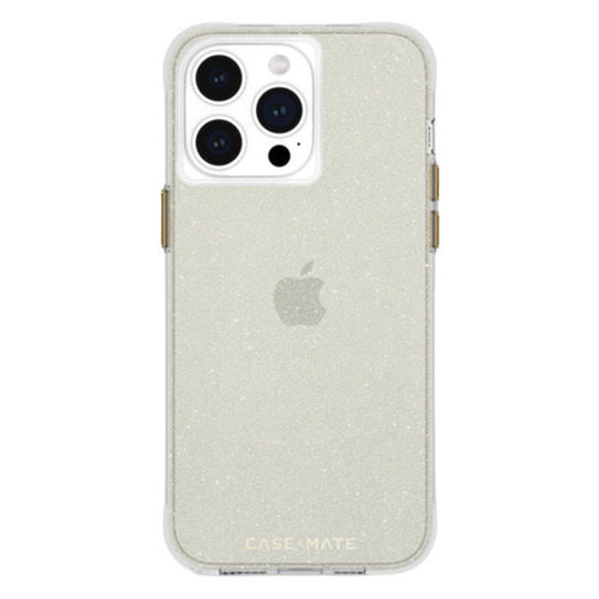 Case-Mate Sheer Crystal MagSafe Case iPhone 15 Pro - Gold Case-Mate Sheer Crystal MagSafe Case iPhone 15 Pro - Gold